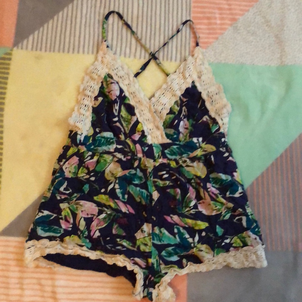 Forever 21 tropical romper